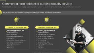 Commercial And Residential Building Security Services Security And Manpower Services Company Profile