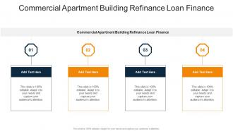 Commercial Apartment Building Refinance Loan Finance In Powerpoint And Google Slides Cpb