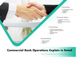 Commercial bank operations explain in detail