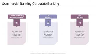 Commercial Banking Corporate Banking In Powerpoint And Google Slides Cpb