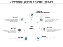 Commercial banking financial products ppt powerpoint presentation infographics themes cpb