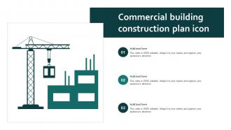 Commercial Building Construction Plan Icon