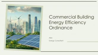 Commercial Building Energy Efficiency Ordinance PPT Summary ACP