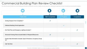 Commercial Building Plan Review Checklist