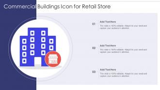 Commercial Buildings Icon For Retail Store