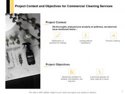 Commercial Cleaning Services Proposal Powerpoint Presentation Slides