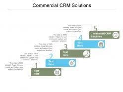 Commercial crm solutions ppt powerpoint presentation ideas clipart images cpb