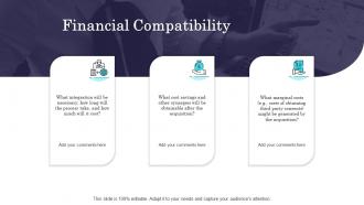 Commercial due diligence process financial compatibility ppt styles infographics