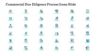 Commercial due diligence process icons slide