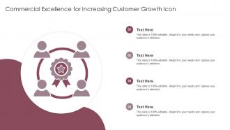 Commercial Excellence For Increasing Customer Growth Icon