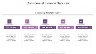 Commercial Finance Services In Powerpoint And Google Slides Cpb