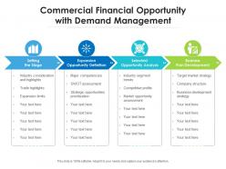 Commercial Financial Opportunity With Demand Management