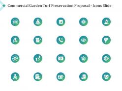 Commercial garden turf preservation proposal icons slide ppt powerpoint presentation examples
