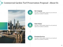 Commercial garden turf preservation proposal powerpoint presentation slides
