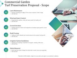 Commercial garden turf preservation proposal scope ppt powerpoint presentation topics