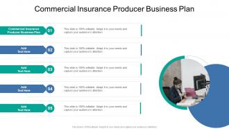 Commercial Insurance Producer Business Plan In Powerpoint And Google Slides Cpb