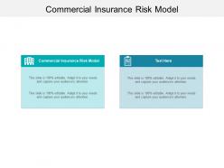 Commercial insurance risk model ppt powerpoint presentation infographics visual aids cpb