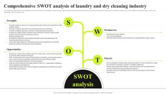 Commercial Laundry Business Plan Comprehensive SWOT Analysis Of Laundry And Dry Cleaning BP SS