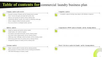 Commercial Laundry Business Plan Powerpoint Presentation Slides Idea Adaptable