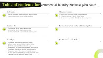 Commercial Laundry Business Plan Powerpoint Presentation Slides Ideas Adaptable