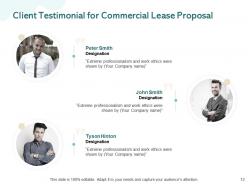 Commercial lease proposal powerpoint presentation slides