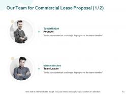 Commercial lease proposal powerpoint presentation slides