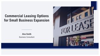 Commercial Leasing Options For Small Business Expansion PPT Mockup AT