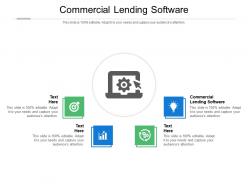 Commercial lending software ppt powerpoint presentation summary example cpb