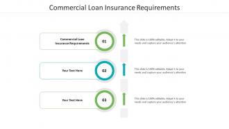 Commercial loan insurance requirements ppt powerpoint presentation pictures vector cpb