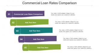 Commercial Loan Rates Comparison Ppt Powerpoint Presentation Slides Guide Cpb