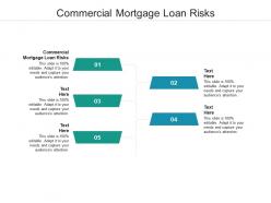 Commercial mortgage loan risks ppt powerpoint presentation summary graphics cpb