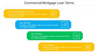 Commercial Mortgage Loan Terms Ppt Powerpoint Presentation Inspiration Ideas Cpb