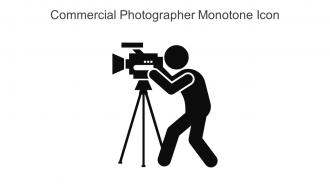 Commercial Photographer Monotone Icon In Powerpoint Pptx Png And Editable Eps Format