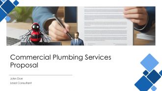 Commercial Plumbing Services Proposal PPT Information AT