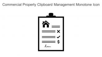Commercial Property Clipboard Management Monotone Icon In Powerpoint Pptx Png And Editable Eps Format