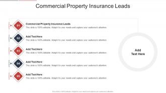Commercial Property Insurance Leads In Powerpoint And Google Slides Cpb