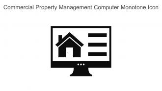 Commercial Property Management Computer Monotone Icon In Powerpoint Pptx Png And Editable Eps Format