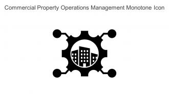 Commercial Property Operations  Management Monotone Icon In Powerpoint Pptx Png And Editable Eps Format