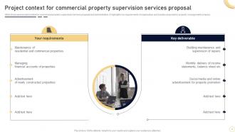 Commercial Property Supervision Services Proposal Powerpoint Presentation Slides Multipurpose Adaptable