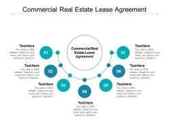 Commercial real estate lease agreement ppt powerpoint presentation aids cpb