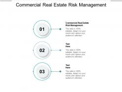 Commercial real estate risk management ppt powerpoint presentation pictures aids cpb