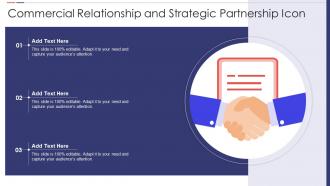 Commercial Relationship And Strategic Partnership Icon