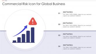 Commercial Risk Icon For Global Business