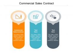 Commercial sales contract ppt powerpoint presentation infographic template demonstration cpb