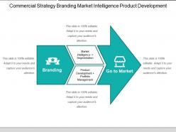 Commercial strategy branding market intelligence product development