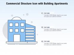 Commercial Structure Icon With Building Apartments