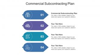 Commercial subcontracting plan ppt powerpoint presentation pictures slides cpb