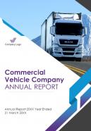 Commercial vehicle company annual reports pdf doc ppt document report template