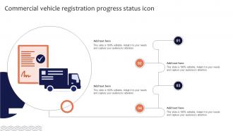 Commercial Vehicle Registration Progress Status Icon