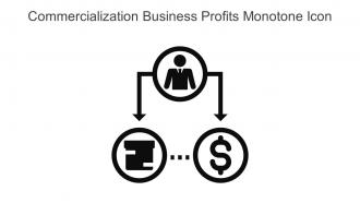 Commercialization Business Profits Monotone Icon In Powerpoint Pptx Png And Editable Eps Format